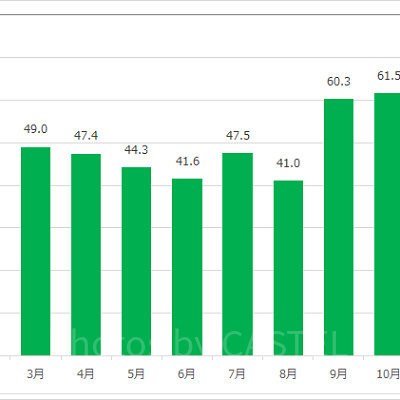 ヴィレッジ・グリーティングプレイスの月別平均待ち時間