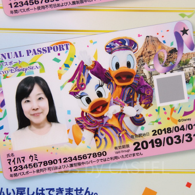 【新デザイン】ディズニーシー年間パスポート（2018年3月1日（木）～2019年3月25日（月））