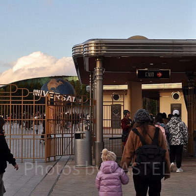 お正月のUSJエントランス（2018年）