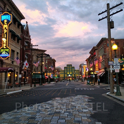 USJの夜のニューヨークエリア