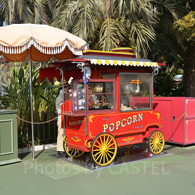 ザ・ガゼーボ横（ポップコーンワゴン）