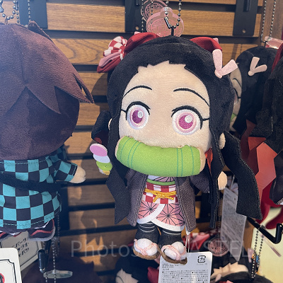禰豆子ぬいぐるみキーチェーン(USJ×鬼滅の刃 刀鍛冶の里編&柱稽古編グッズ)