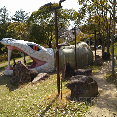 ニジゲンノモリ「NARUTO＆BORUTO 忍里」の「地の巻」風景