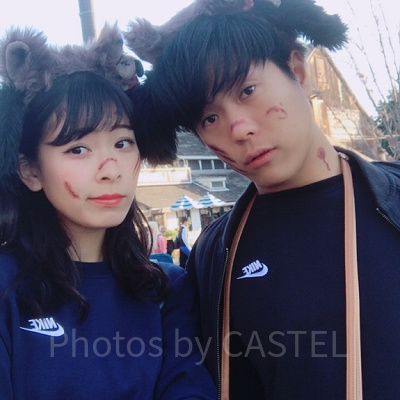 NIKEトレーナーのおそろコーデ