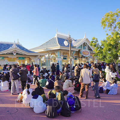 11月ディズニーランド混雑レポ：開園待ち列(7:30頃)