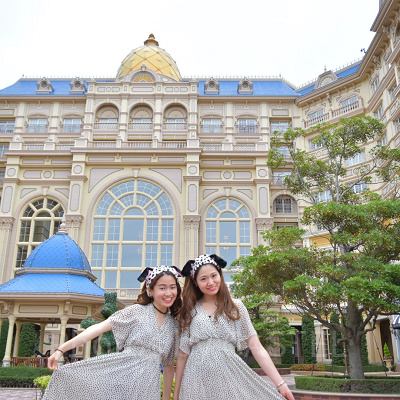 ディズニーヘアバンドを使ったコーデ