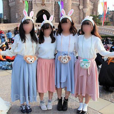 パステルうさぎコーデ