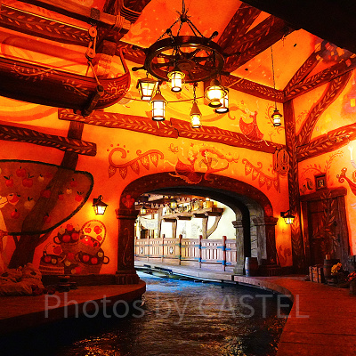 壁の絵に注目！〔ラプンツェルのランタンフェスティバル〕