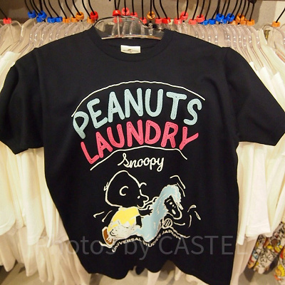 PEANUTS LAUNDRY（ピーナッツ・ランドリー）Tシャツ／黒