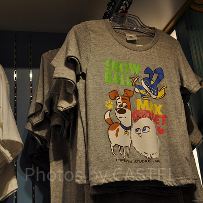 ペット2デザインのTシャツ／グレー