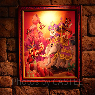 隠れミッキーがいる絵（シンドバッド・ストーリーブック・ヴォヤッジ）