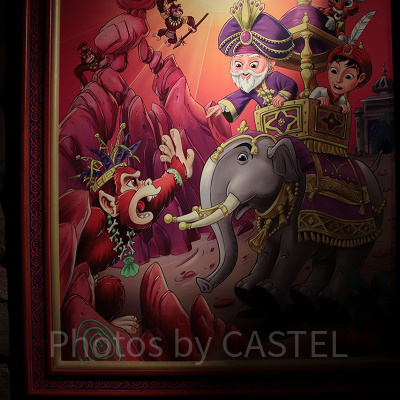 乱暴者のサルたちの絵