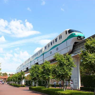 ディズニーリゾートライン内のスーベニアメダル設置場所