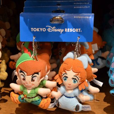 ぬいぐるみバッジセット（ピーターパン・ウェンディ）