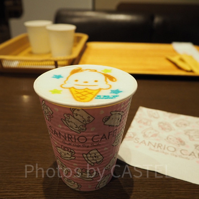 ポチャッコのラテアート