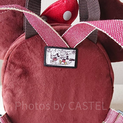 水玉のリボンのミニーパンバッグ