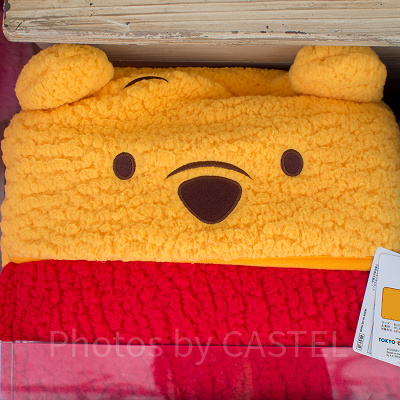 プーさんフード付きブランケット