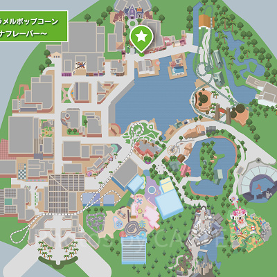 USJポップコーンMAP：塩キャラメルバナナ味