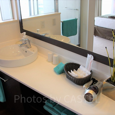 プレミアビュースイートの洗面台