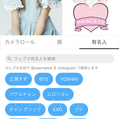 プリンセスと一緒に加工