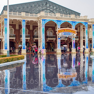 雨の日限定反射写真
