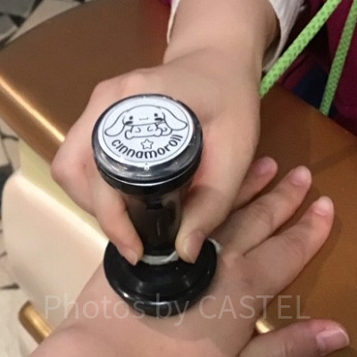 再入場スタンプ