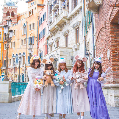 ディズニープリクラのおすすめ撮り方②：ぬいぐるみと一緒に