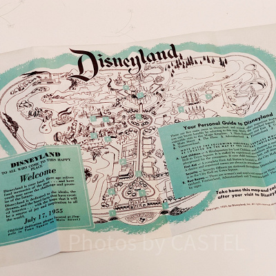 アナハイムディズニーランド開園当時の復刻マップ