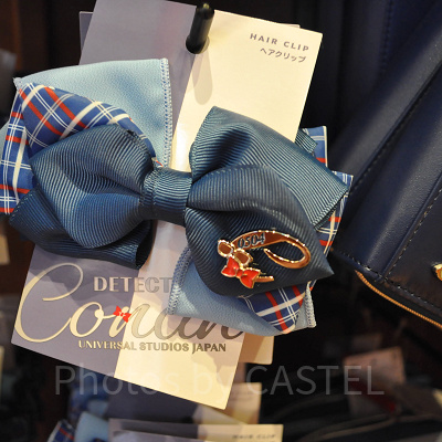 リボンヘアクリップ(江戸川コナン)〔USJ×コナングッズ〕
