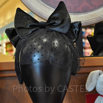 ユニバハロウィン2022グッズ：リボン×ベールカチューシャ