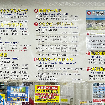 道の駅「許田」美ら海水族館割引チケット (2021年11月)