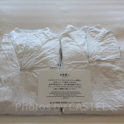 ゲストからも高評価のルームウェア