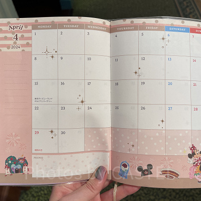 スケジュール帳 イラスト 月間スケジュール