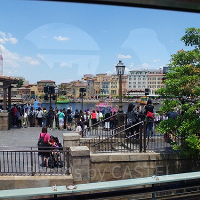 メディテレーニアンハーバーでのショーが見える