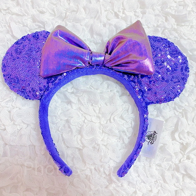 スパンコールカチューシャ　パープル