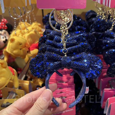 スパンコールキーチェーン(ダークブルー)