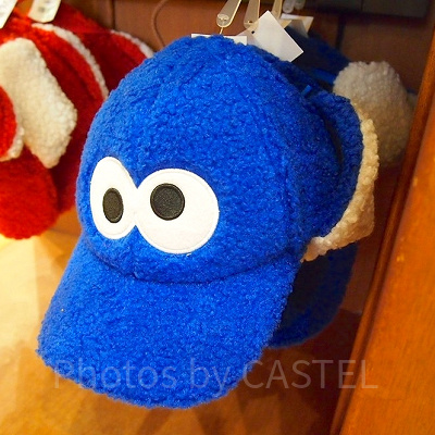 セサミストリート ボアキャップ（クッキーモンスター）