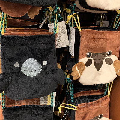 チュン太郎と鎹鴉のきんちゃく2枚セット（USJ鬼滅の刃グッズ2024）