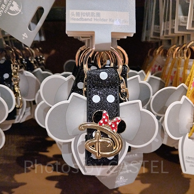 上海ディズニーカチューシャホルダー:ミニー柄カチューシャホルダー(ブラック)