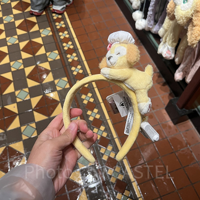 上海ディズニーカチューシャ：寝転びクッキーアンカチューシャ