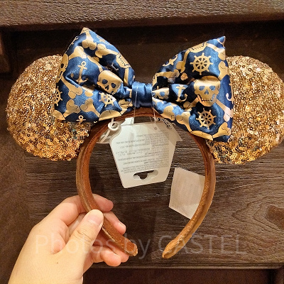 上海ディズニーカチューシャ：海賊スパンコールカチューシャ