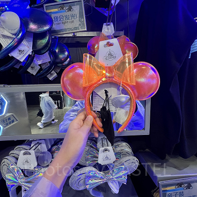 上海ディズニーカチューシャ：トロンのトレイル風リボンカチューシャ（オレンジ）