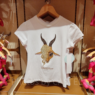 上海ディズニーズートピアグッズ：ガゼルのTシャツ（レディス）