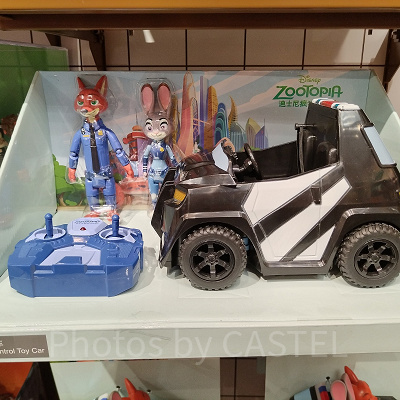 上海ディズニーズートピアグッズ：ジュディとニックのラジコンカー