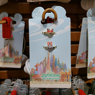 上海ディズニーズートピアグッズ：ジュディ＆ニックのリング