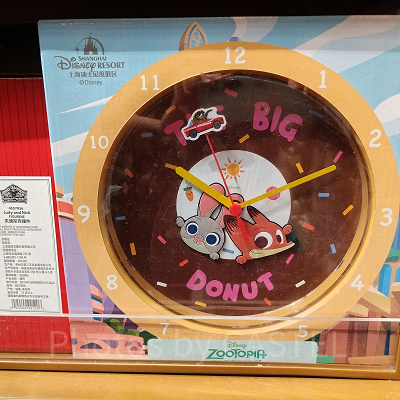 上海ディズニーズートピアグッズ：かけ時計