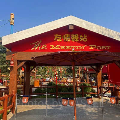 上海ディズニーランド:トイストーリーキャラとグリーティングできる「ミーティングポスト」