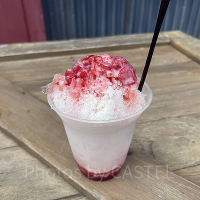 シェイブアイス（ストロベリーミルク）