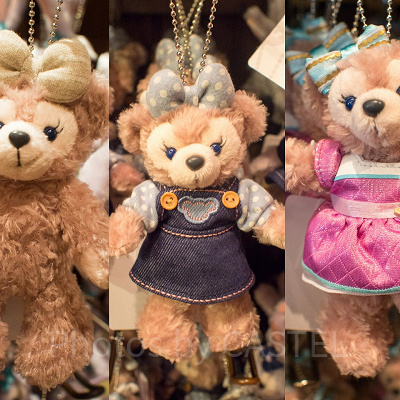 シェリーメイぬいぐるみバッチ•七夕Daysビーズミッキーキーホルダー ラテンアメリカ＆七夕コスチュームのダッフィー＆シェリーメイ
