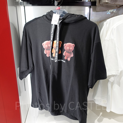 半袖パーカー(ティム・ブラック)